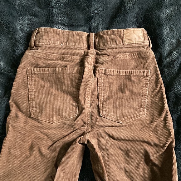 Brown corduroy retro flare pants - Picture 4 of 7